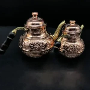 Classic Heavy Copper Double Teapot