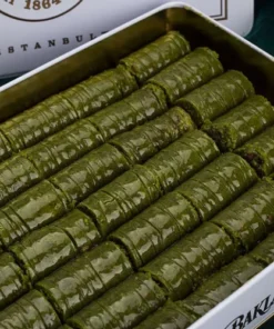 Pistachio Roll Baklava - Hafiz Mustafa Zoomed