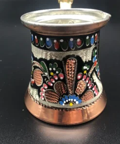 Multicolor Turkish Copper Coffee Pot