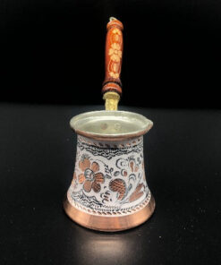 White Turkish Copper Coffee Pot
