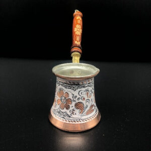White Turkish Copper Coffee Pot