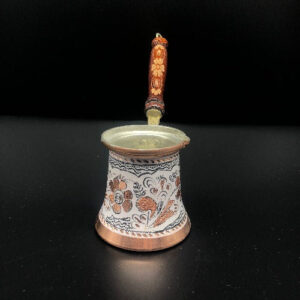 White Turkish Copper Coffee Pot