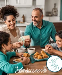 People enjoying Turkish treats and home décor from Istanbul Classics